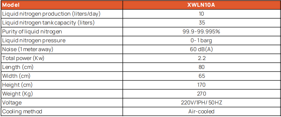 tech specs 10L